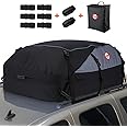 Sailnovo Car Rooftop Cargo Carrier Roof Bag, 20 Cubic feet Waterproof Roof Cargo Carrier fit car Without Luggage Rack - Vehicle Soft Shell Roof Cargo Box with Tie-Down Strap