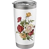 Vintage Flowers 3 Stainless Steel Insulated Tumbler