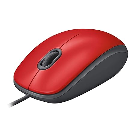 Logitech M110 Silent - kabelgebundene Maus. Komfortable Computer-Maus in Standardgröße mit leisem Klick für Laptop, Notebook,