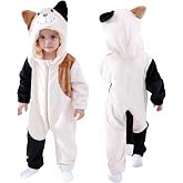 TONWHAR Baby Halloween Costume Hooded Romper &ndash; Infants Toddlers Animal Jumpsuit for Fall Winter Kids Daily Playwear