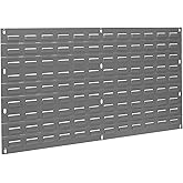 Akro-Mils 30136 Louvered Steel Panel for Mounting AkroBins, 36-Inch W by 19-Inch H, Grey