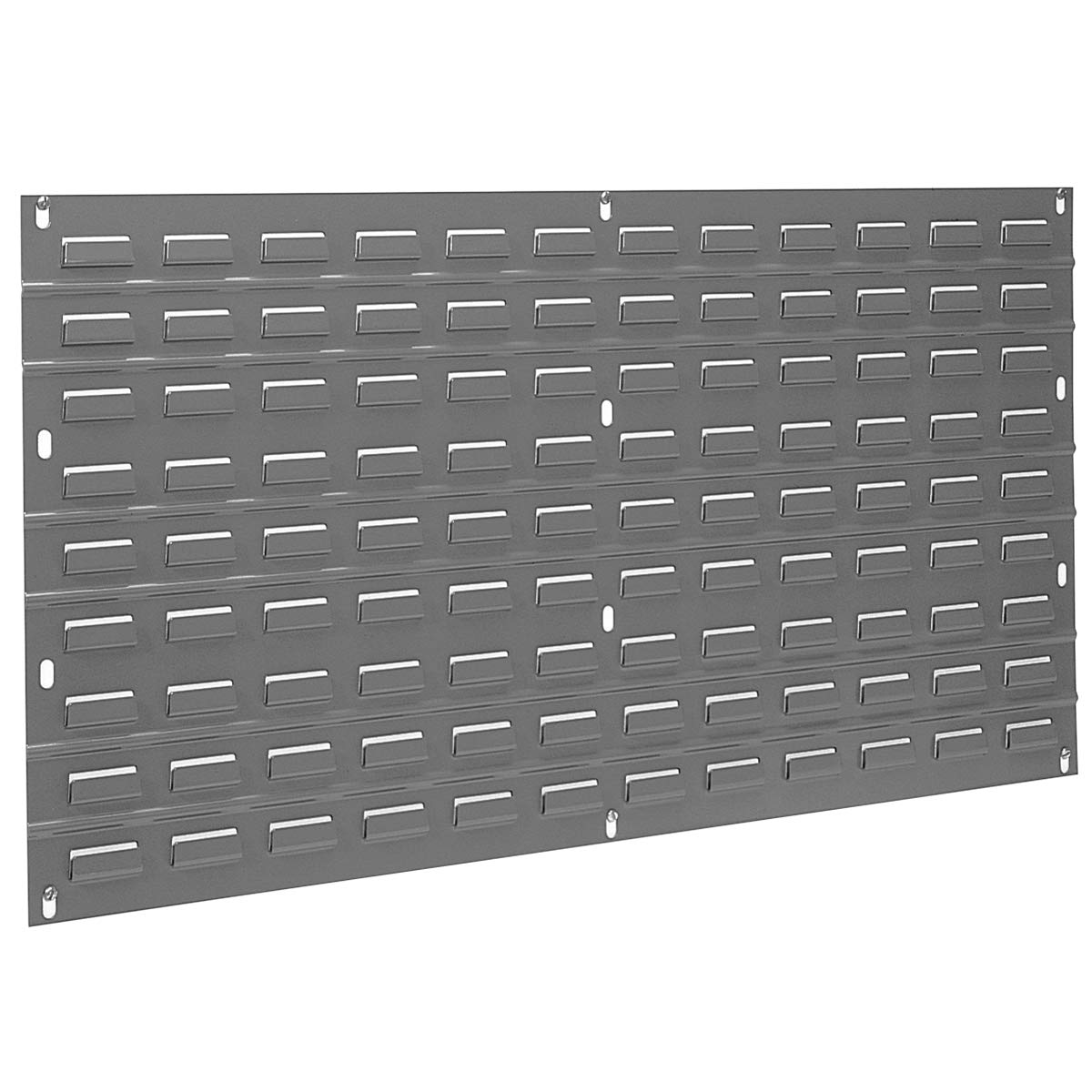 Akro-Mils 30136 Heavy Duty Wall Mount Garage Storage Steel Louvered Panel | Wall Storage Bin Hanging Organizer System for AkroBins, 36-Inch W x 19-Inch H, Grey, Single