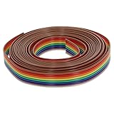 Fielect 8Pin Flat Ribbon Cable Rainbow IDC Wire