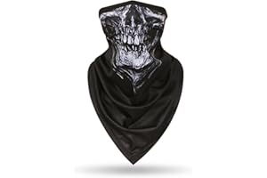 CycleZT Skull Scarf Mask Neck Gaiter Mask for Men & Women Motorcycle Riding Fishing Cycling Sports