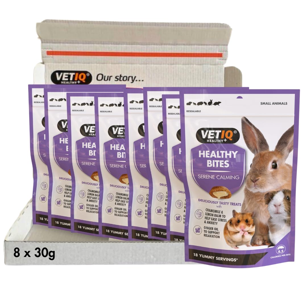 VETIQ Healthy Bites Serene Calming Treats For Small Animals, With Chamomile & Lemon Balm to Help Ease Stress & Anxiety & Ginger Oil to Support Relaxation, 30 g — image 1