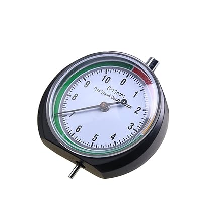 Ferrell Reifentiefenmesser Tiefenmesser Werkzeug 0-11mm / 0-0.43inches Zubehör für Auto LKW Bike Motorrad