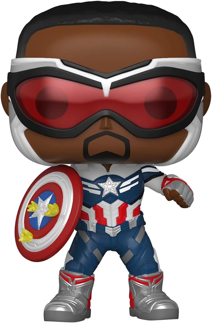 Funko POP! Marvel Year Of the Shield, Captain Falcon America, the Falcon and the Winter Soldier, Amazon Exclusive