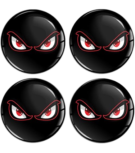 BiomarLabs 65mm Wheel Center Cap Stickers - Canadian Maple Leaf Flag Decals For Car Rims Hub Caps