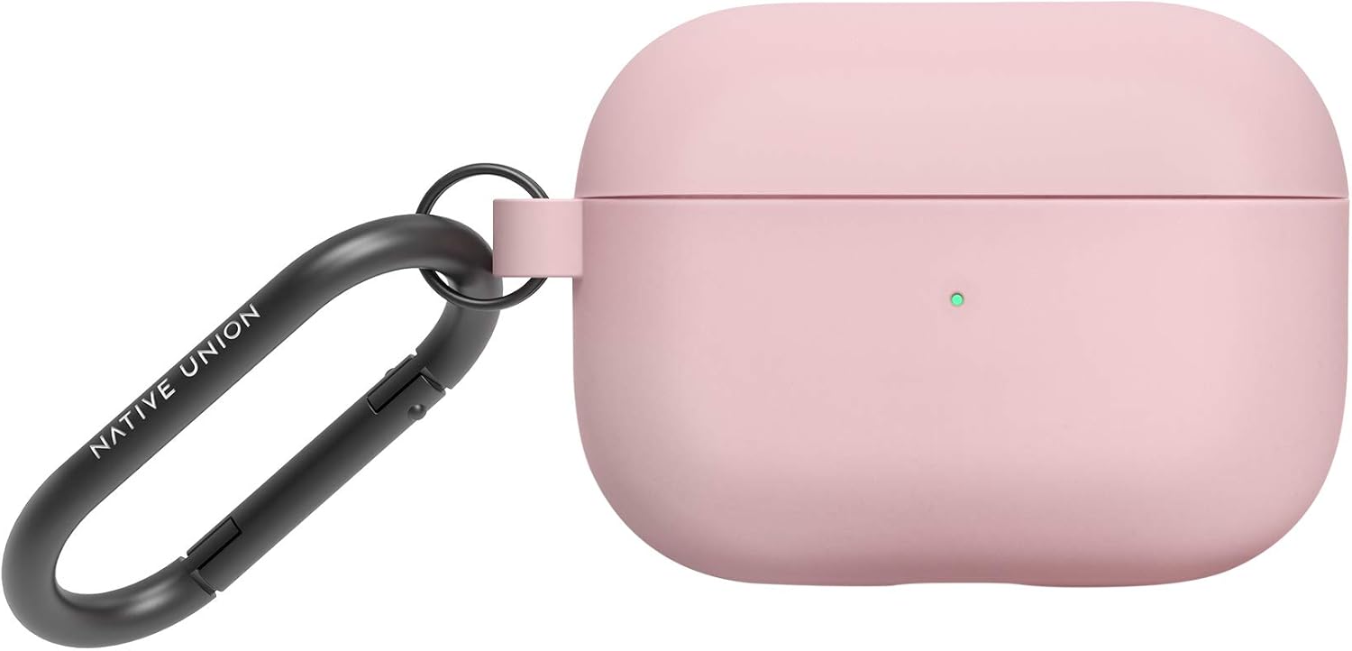 Native Union Roam Case for AirPods Pro - Silky & Matte Liquid Silicone Case - Compatible with AirPods Pro/Pro2 (Rose)
