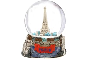 CITY-SOUVENIRS Mini Paris Effiel Tower Snow Globe 2.5 Inches