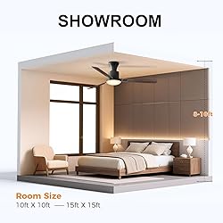 52 Inch Ceiling Fan with Remote & APP Control, LED