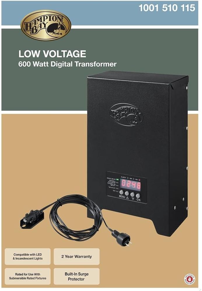 Hampton Bay 600 Watt Low Voltage Transfoermer NEAT Lighting