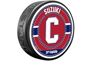 Nick Suzuki Puck - Captain Jersey Stitch