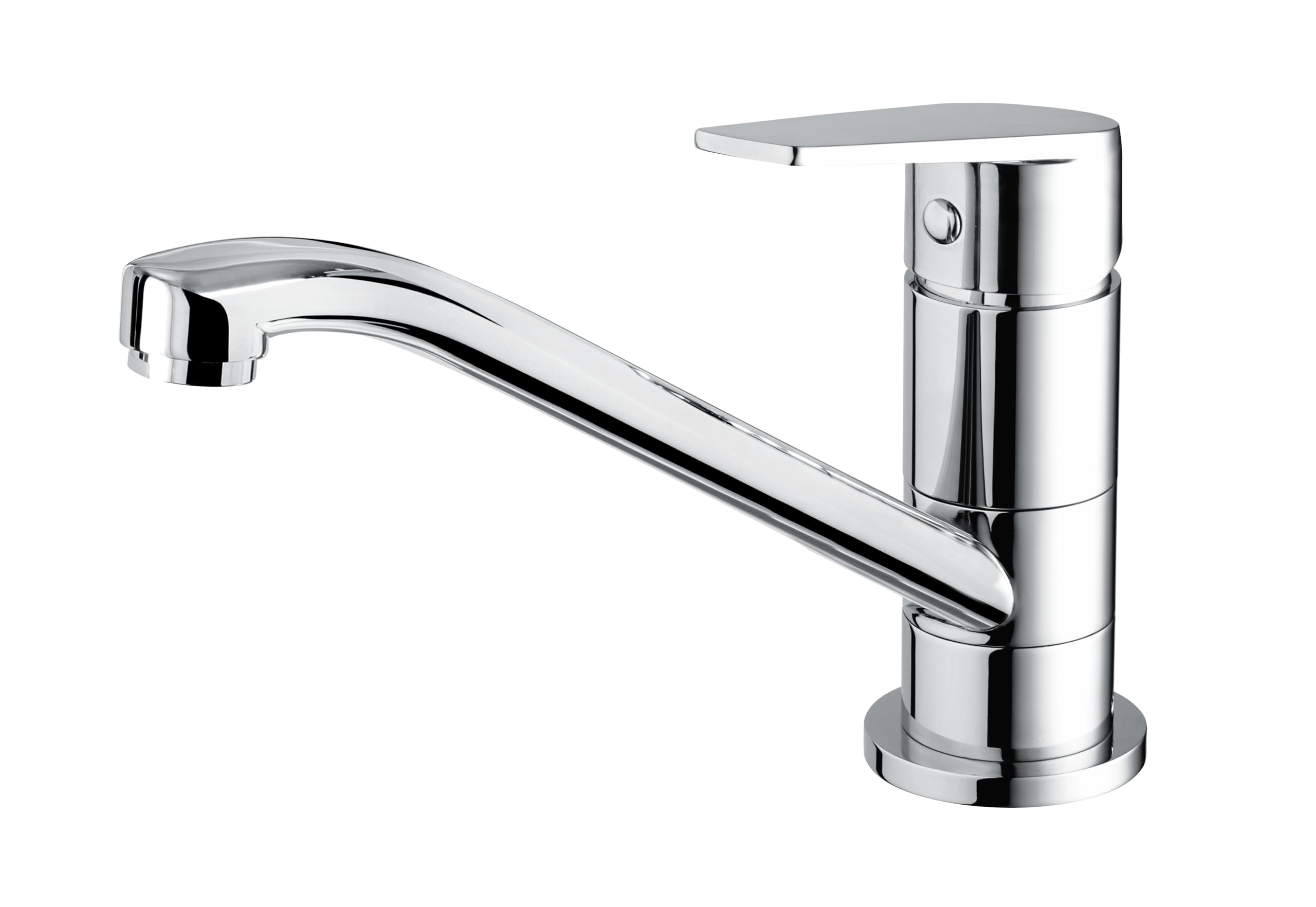 Bristan Cinnamon Sink Mixer with Easyfit Installation, Deck Mounted Kitchen Taps Mixers, Chrome Finish