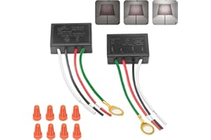 Touch Lamp Switch 2 Pack, Touch Control Module for Dimmable LED, Incandescent Bulbs, Lamp Switch Replacement Kit, Touch Dimme
