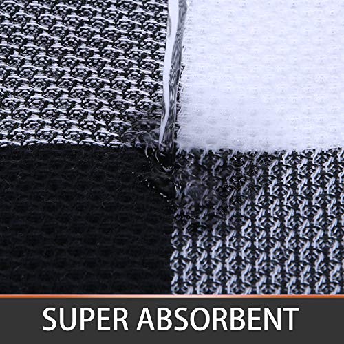 Kitinjoy 100% Cotton Check Plaid Waffle Weave Kitchen Towels, 13 in x 28 in, Super Soft Absorbent Kitchen Dish Towels… - Image 2