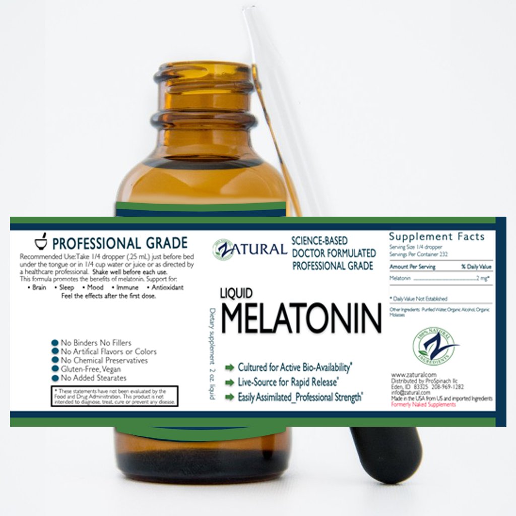 Amazon.com: Liquid MELATONIN | Cultured for Active Bio-Availability*| Live-Source for Rapid Release*| Easily Assimilated | Professional Strength* (1): ...