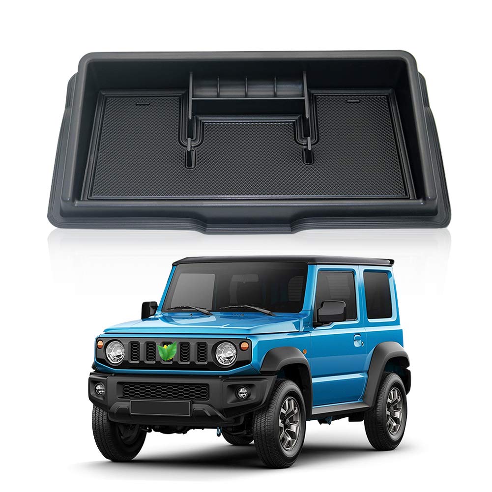 LFOTPP Jimny JB64 Jimunishiera JB74 Car Instrument Board Storage Box, Organiser, Phone Holder, Central Console Organiser (Red)