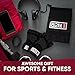 B2FIT PRO Workout Gloves With Wrist Support - Ventilated Weight Lifting Gloves With Genuine Leather Palm For Strong Grip - Gym Gloves For Men & Women - Ideal For Weightlifting, Crossfit