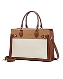 LOVEVOOK Laptop Bag for Women, 15.6 Inch Large PU