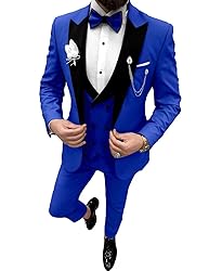 Wangyue 3 Piece Suit for Men Tuxedo Suit Slim Fit