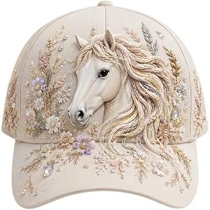 3D Highland Cow Floral Embroidery Adjustable Unisex Baseball Cap Animal Pattern Sun Hat for Daily Use