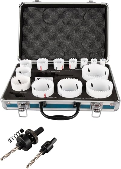 Makita D-47307 16 Piece Universal Holesaw Kit with Arbor and Case