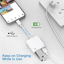 Denlane Lightning to USB Camera Adapter for