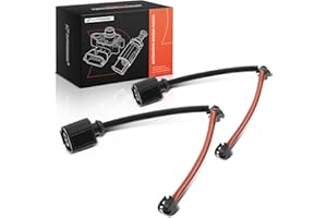 A-Premium Rear Disc Brake Pad Wear Sensors Compatible with Porsche Cayenne 2011-2018, Panamera 2010-2020, 2-PC Set