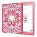 iPad Air Case, iPad A1474/A1475/A1476 Case, Hocase Shock Absorbent Hybrid Dual Layer Hard Silicone Rubber Protective Case with Cute Floral Print for iPad Air 1st Generation (2013) - Hot Pink / Grey