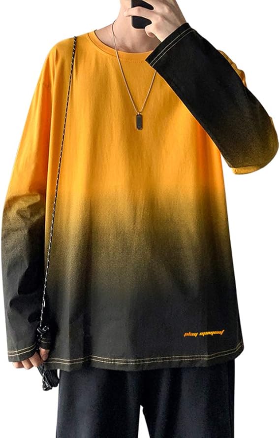 Amazon Tシャツ メンズ 長袖 ながそでtシャツ 服 ふぁっしょん おしゃれ ゆったり 秋オシャレ ファッション 丸襟 トップス プルオーバー 服メンズ Tシャツ カットソー 通販