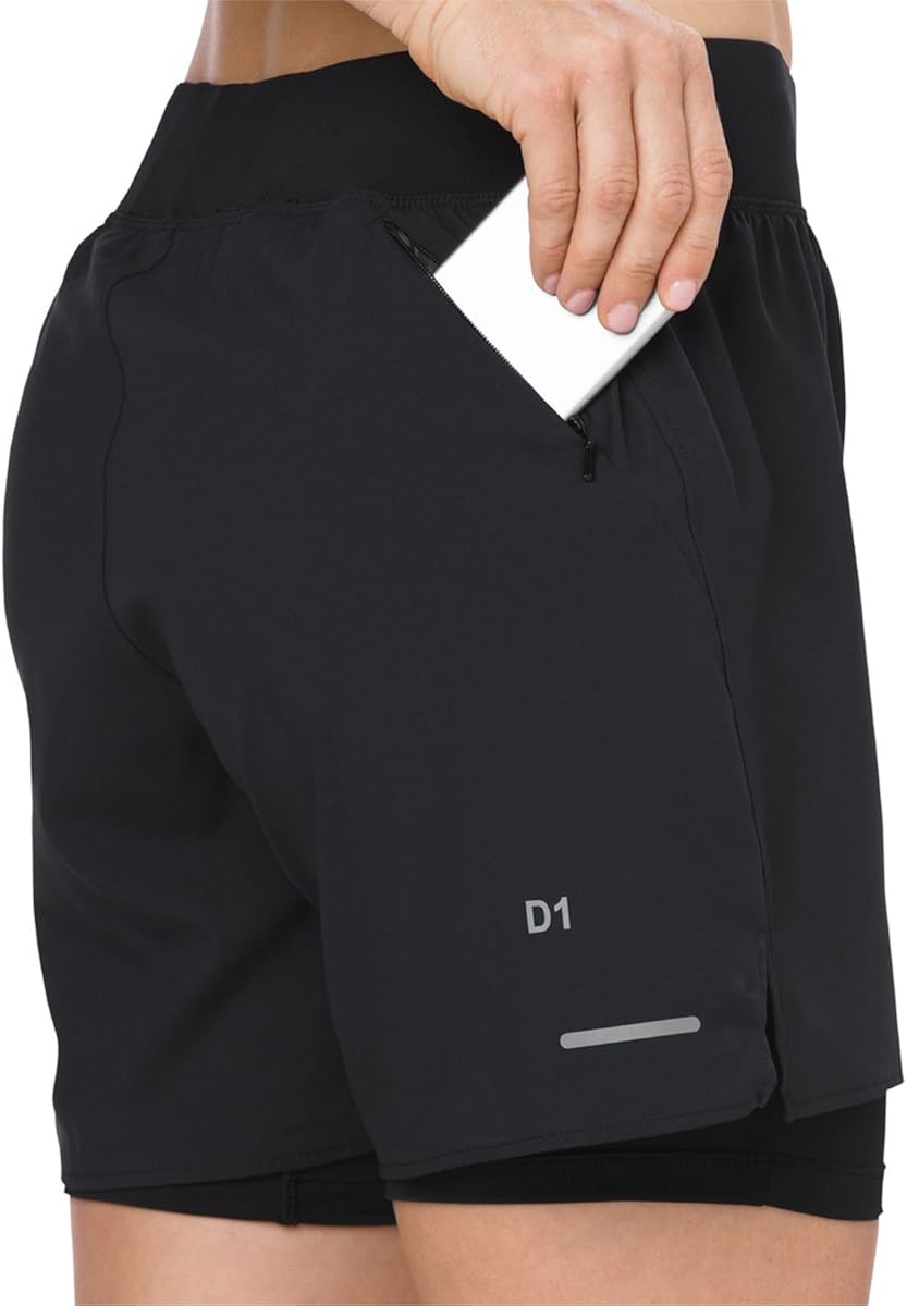 asics 2 in 1 5 in shorts ladies