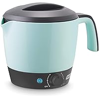 Dash DMC100AQ Express Electric Cooker Hot Pot with Temperature Control for Noodles, Rice, Pasta, Soups, Boiling Water & More,