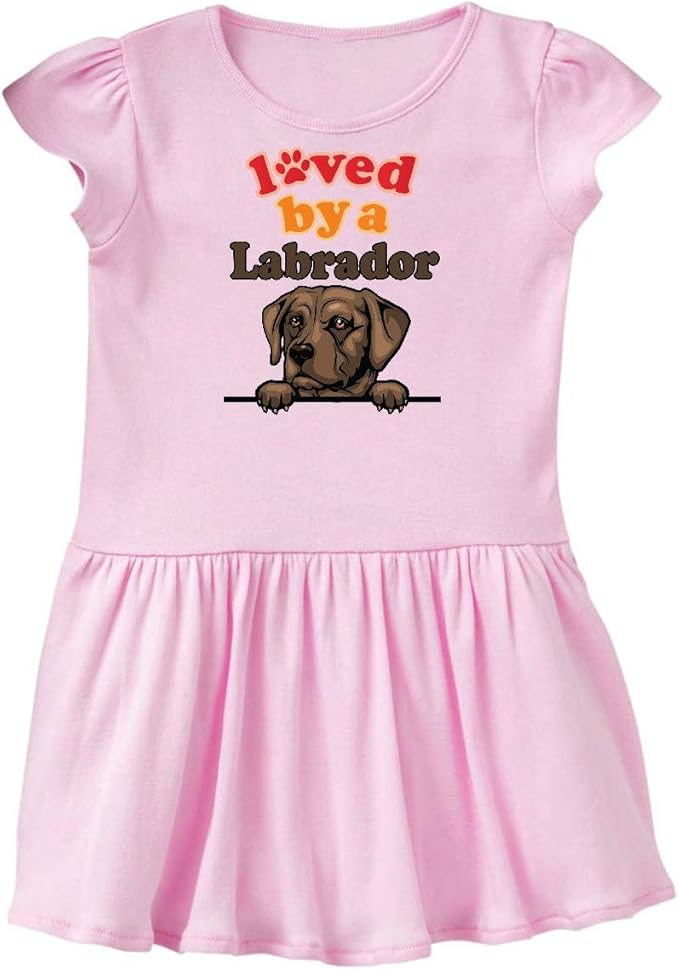 inktastic Labrador Retriever Dog Gift Toddler Dress Clothing