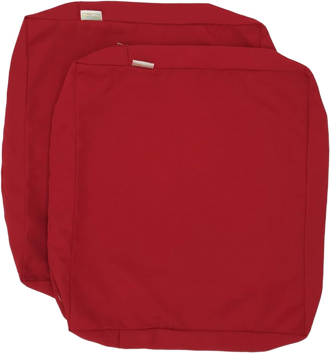 CozyLounge Lava Red Outdoor Water Repellent Patio Chair Cushion Seat Pillow Covers ONLY (24