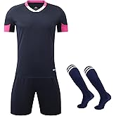 M2C Kids Soccer Uniform Athletic Jersey Shorts Socks Set