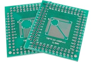 Cermant 10 PCB Proto Boards SMD to DIP Adapter Plate Converter TQFP 32 44 64 80 100 LQFP SMD