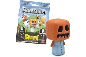 JUST TOYS LLC Minecraft SquishMe Series 3 - Perfect for Party Favors, Classroom Prizes, Stress Relief Toys, Fidget and Treasure Boxes - Minecraft Figures, Squishy Animals & Blind Bags Small Toys