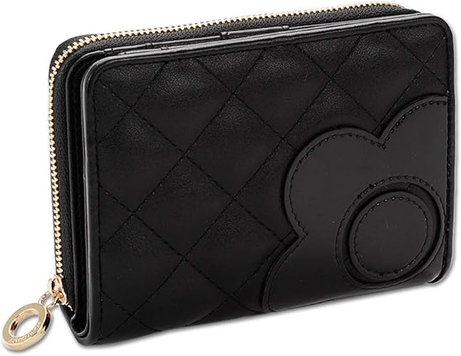 Amazon Mary Quant マリークワント 財布 エナメルデイジーキルト ウォレット ブラック Mary Quant マリークワント 財布