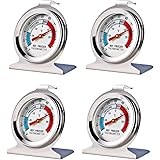4 Pack Refrigerator Freezer Thermometer Large Dial Thermometer