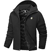 YYCABGTI Men's Warm Winter Coats Waterproof Ski Jacket Windproof Snow Coat Mountain Windbreaker Hooded Raincoat