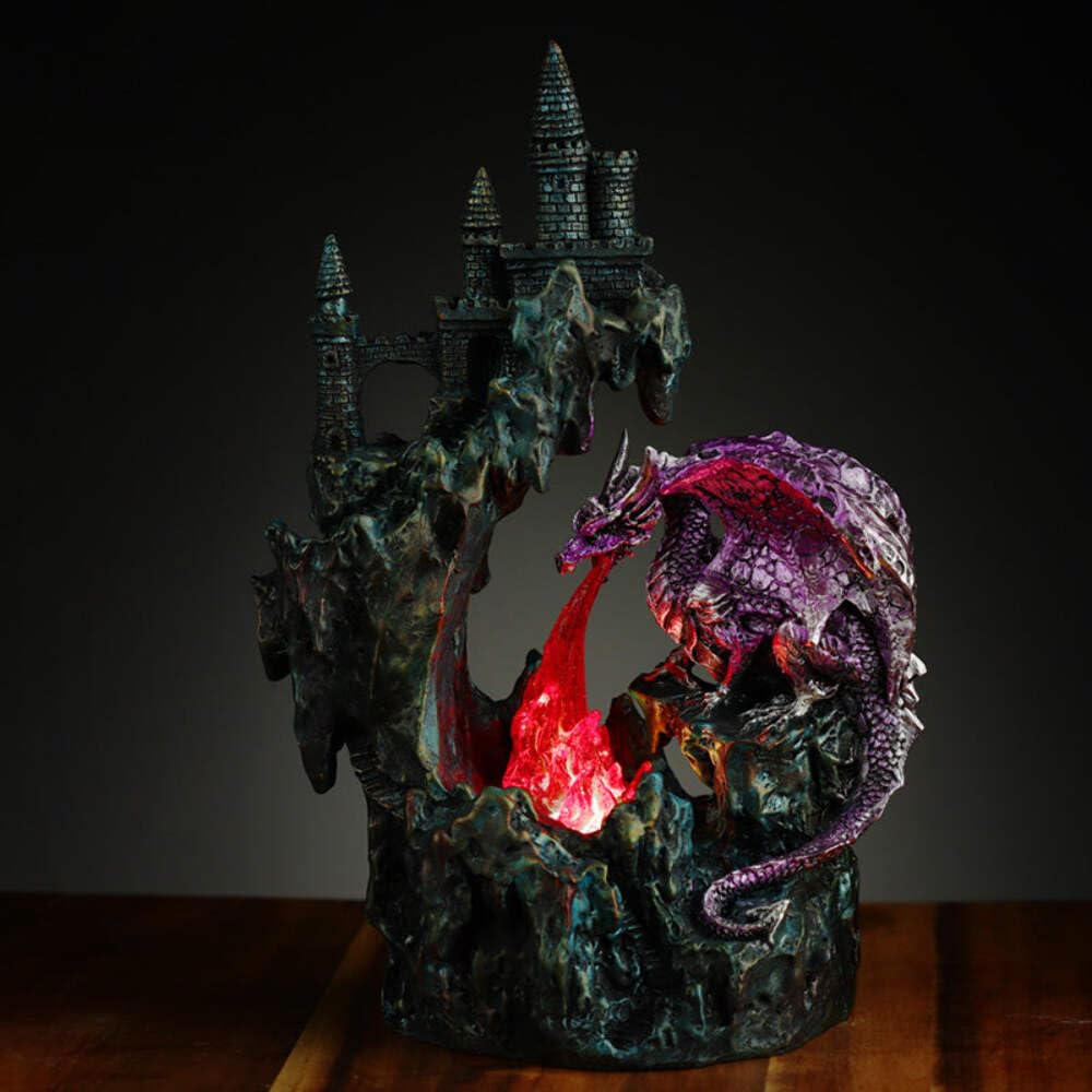 Puckator DRG507 Dark Legends Fire Breather LED Cliff Top Castle