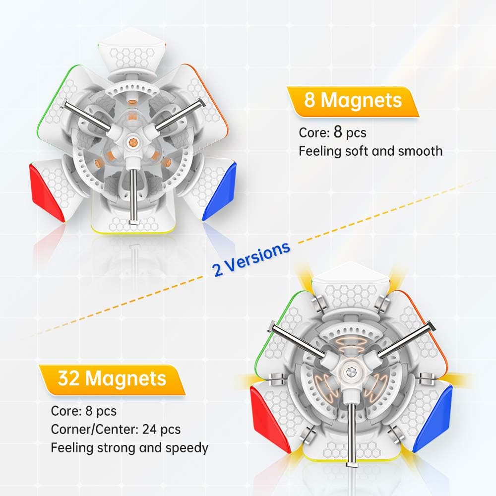 GAN Skewb, 8 Magnets Speed Gans Magic Cube Puzzle Cube Toy (8 Magnets Standard Version), 2.2 inches - Image 4