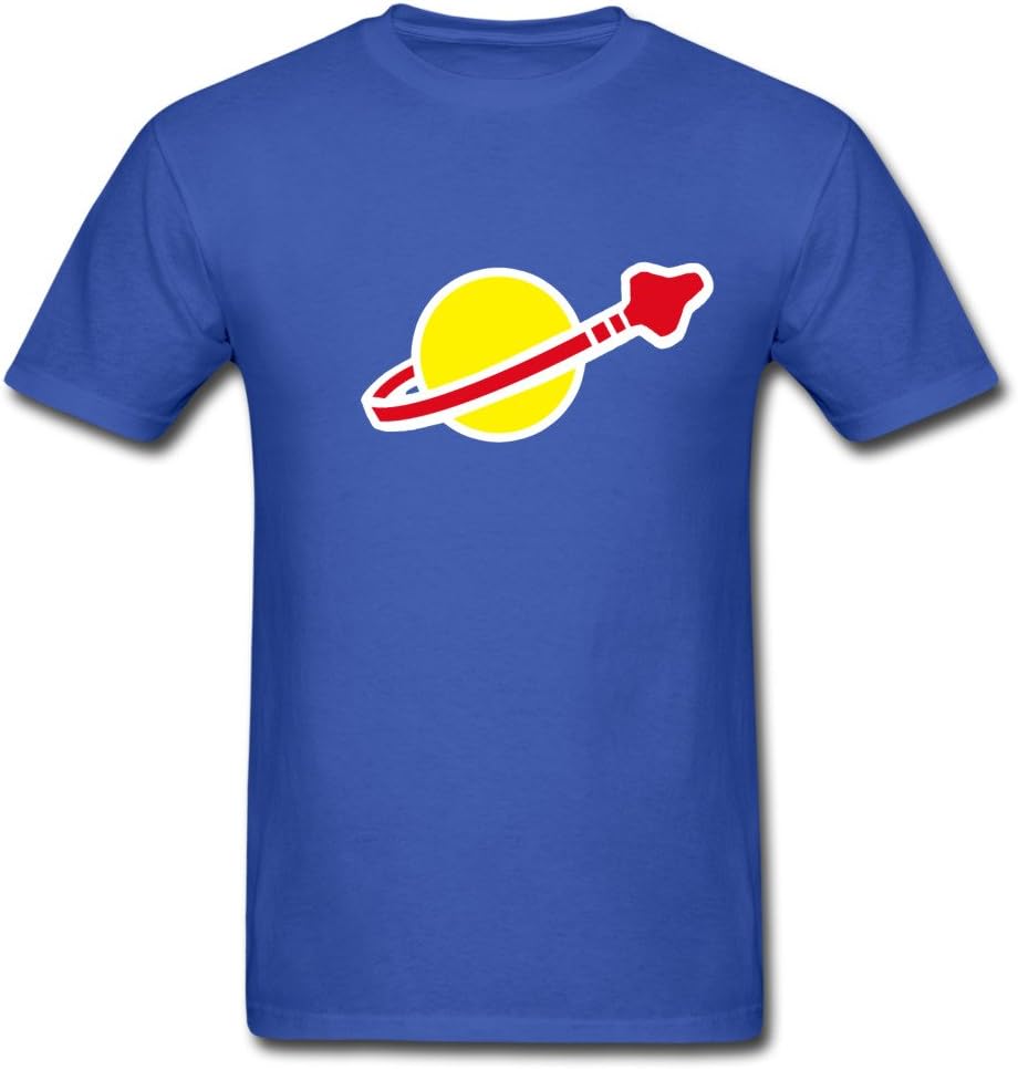 AOO Custom Printed Men's Benny Spaceship Lego Movie T-Shirts Royal blue