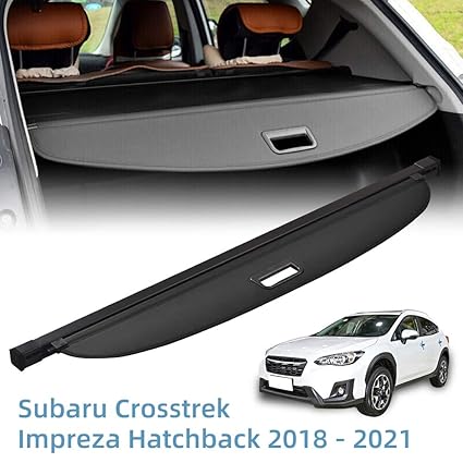 Vesul Black Tonneau Cover Rear Trunk Cargo Luggage Security Shade Compatible With Subaru Xv 2015 2016 2017 2018 2019 2020 Amazon In Car Motorbike