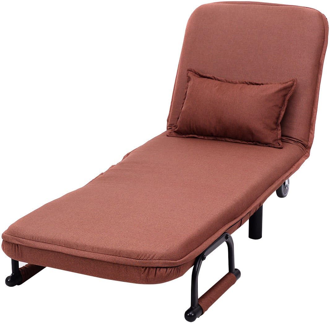 Folding Convertible Sofa Bed Arm Chair Sleeper Leisure Recliner Lounge Couch