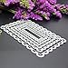 Childplaymate Die Cuts, 6pcs Rectangle Lace Frame Metal Cutting Dies Stencils DIY Scrapbook Craft