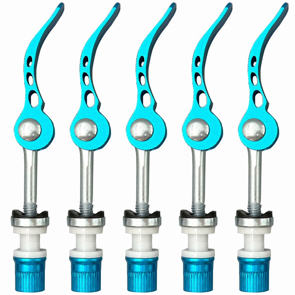 DAZISEN Quick Release Bicycle Clamp - Seatpost Clamp Suitable for Mountain Bicycle Road Bike,Blue,60 * 65mm