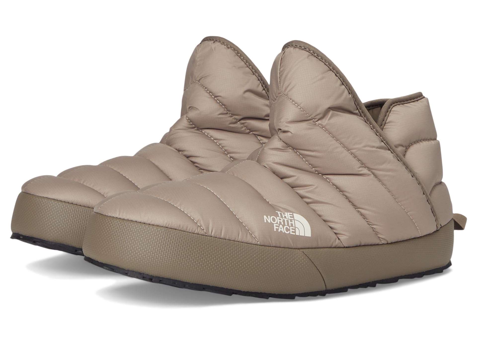 The North Face Women's Thermoball Traction Winter Bootie | Insulated & Water Repellent, Rubber Outsole, Mushroom Grey/Mocha Brown, 5 Image