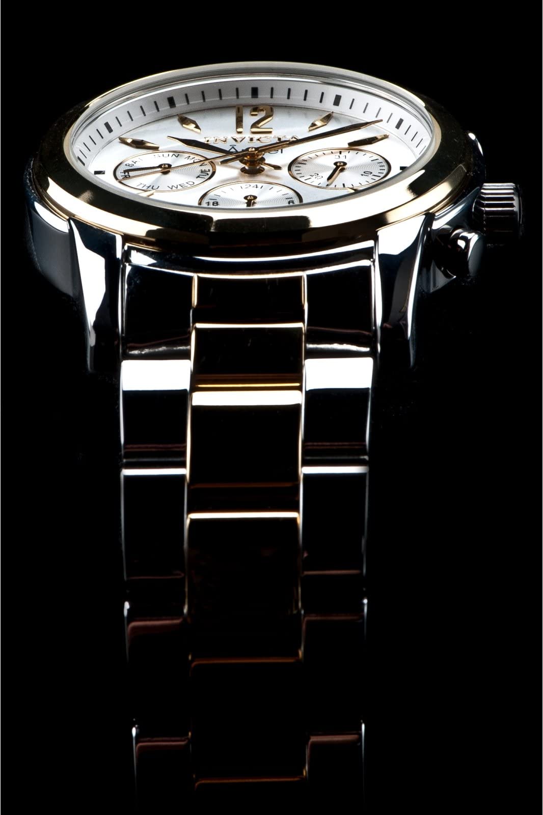 Invicta Women's 11735 Angel Silver Dial Two Tone Stainless Steel Watch